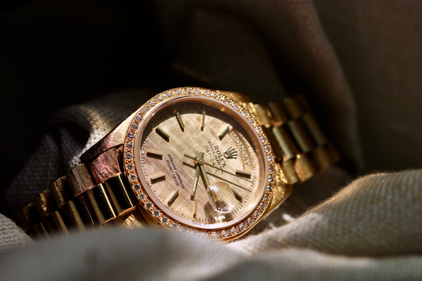 1981 Rolex Day-Date Ref. 18038 Linen Dial and Florentine/Morellis