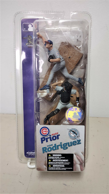 2004 McFarlane Minis 3" Baseball Figures Mark Prior & Ivan Rodriguez NEW f14