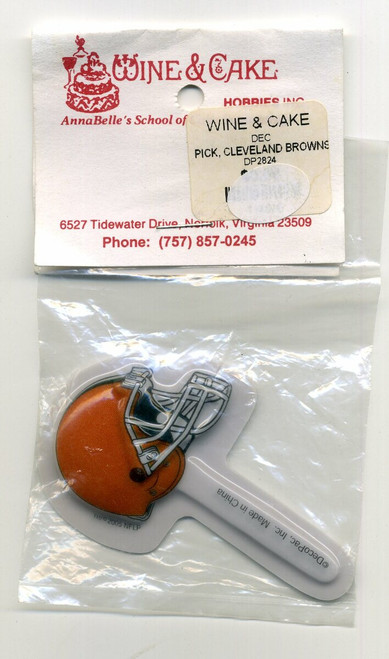 Cleveland Browns NFL Cake Toppers Cupcake Picks Football NEW