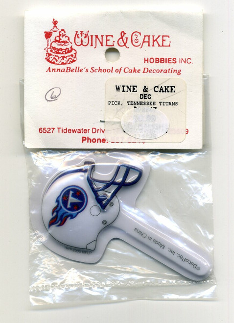 Tennessee Titans NFL Cake Toppers Cupcake Picks Football NEW