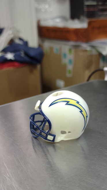 San Diego Chargers Football Helmet Mini Pocket Pencil Topper Candle Holder