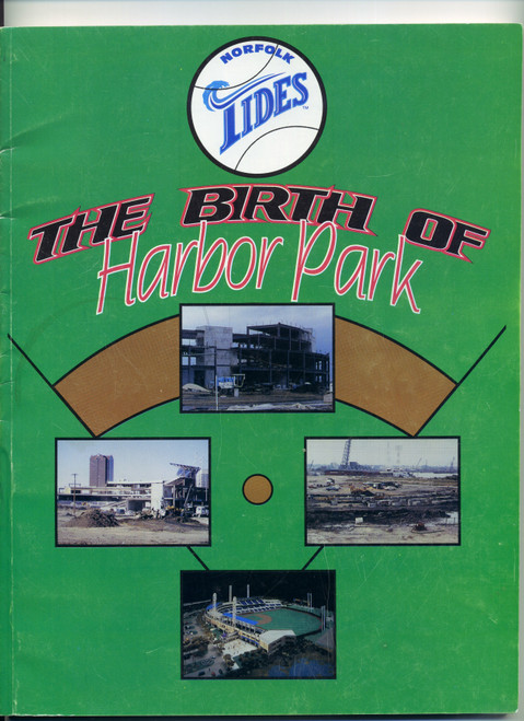 Vintage 1993 Norfolk Tides Souvenir Program The Birth Of Harbor Park