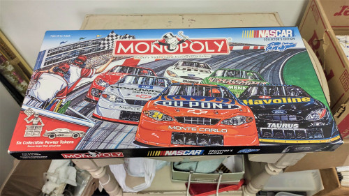 2002 NASCAR Monopoly Collector's Edition Board Game Sam Bass - NOS Open Box