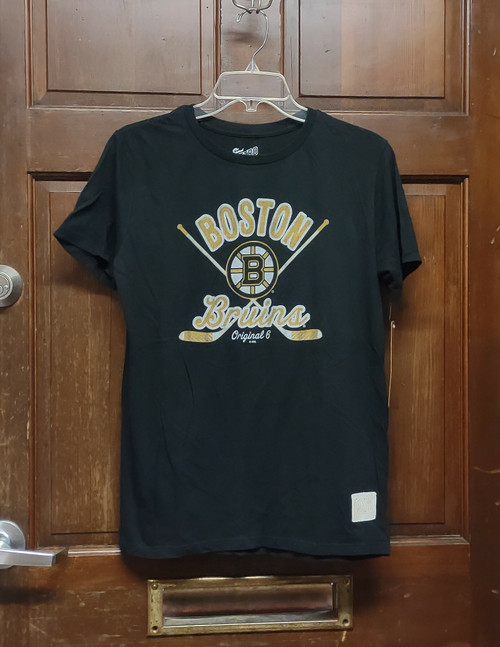 Original Retro Brand Black Boston Bruins T-Shirt Youth Juniors Size XL