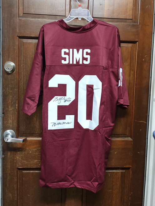 BILLY SIMS Oklahoma Sooners Autographed Jersey w/ Heisman Inscription JSA COA