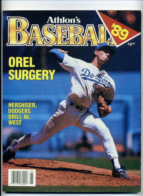 Vintage 1989 Athlon Baseball Sports Magazine Orel Hershiser Cover