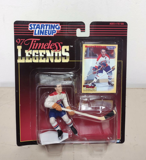 1997 Starting Lineup Timeless Legends MAURICE RICHARD Hockey Figure NOS NIP f18