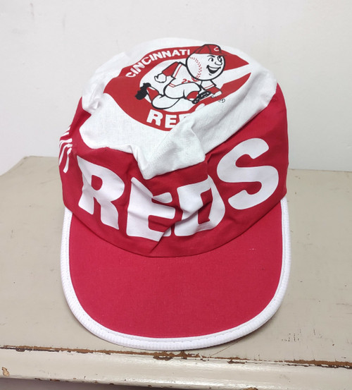 Vintage Cincinnati Reds MLB Baseball Red & White Painters Cap Hat One Size OSFM