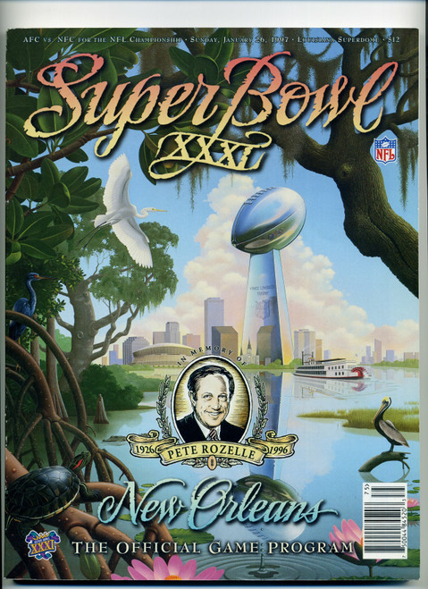 1997 Super Bowl XXXI 31 Program Green Bay Packers vs New England Patriots