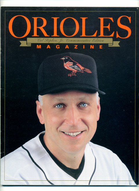 2001 Baltimore Orioles Magazine Cal Ripken Jr. Commemorative Edition Unscored