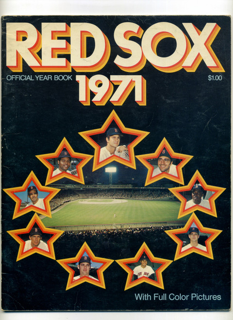 Vintage 1971 Boston Red Sox Official Yearbook Carl Yastrzemski Carlton Fisk