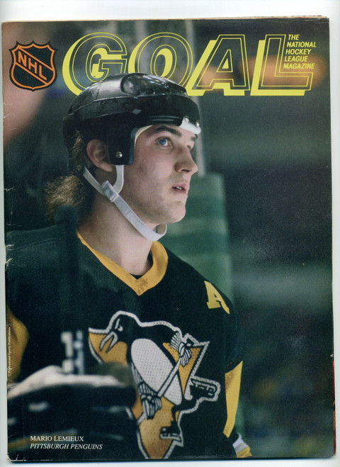 1987 GOAL Hockey Magazine Vol XV 15 Issue 2 Mario Lemieux Cover