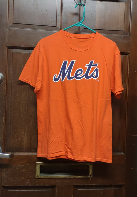 Fanatics Orange New York Mets Orange Graphic T-Shirt Men's Size M