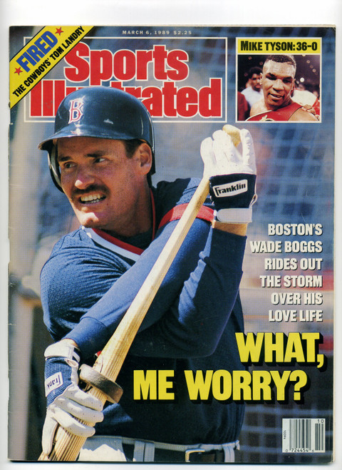 Sports Illustrated March 6 1989 What Me Worry? Wade Boggs Tom Landry Mike Tyson