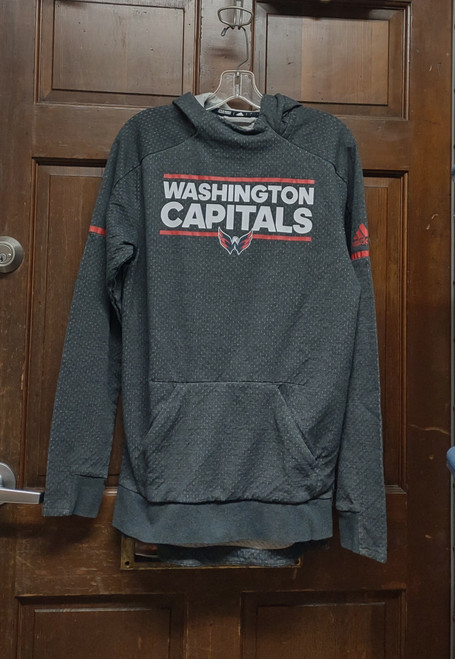 Adidas Washington Capitals Dark Gray Pullover Hoodie Jacket Men's Size S Small