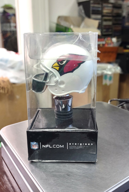 Evergreen Team Spirit ARIZONA CARDINALS Helmet Wine Bottle Stopper - Open Box