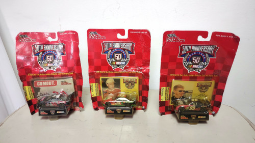 Lot 3: 1998 Racing Champions 1:64 Diecast Cars Cope Burton Bodine - Damaged