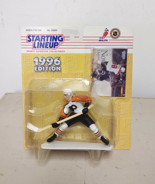 1996 Starting Lineup ERIC LINDROS Hockey Figure & Card NOS NIP f17