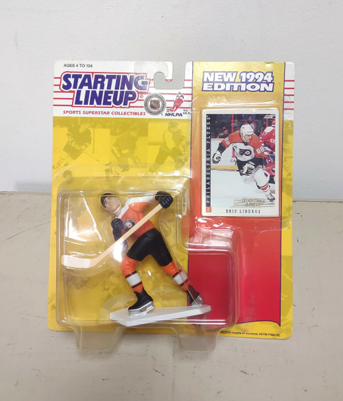 1994 Starting Lineup ERIC LINDROS Hockey Figure & Card NOS NIP f17