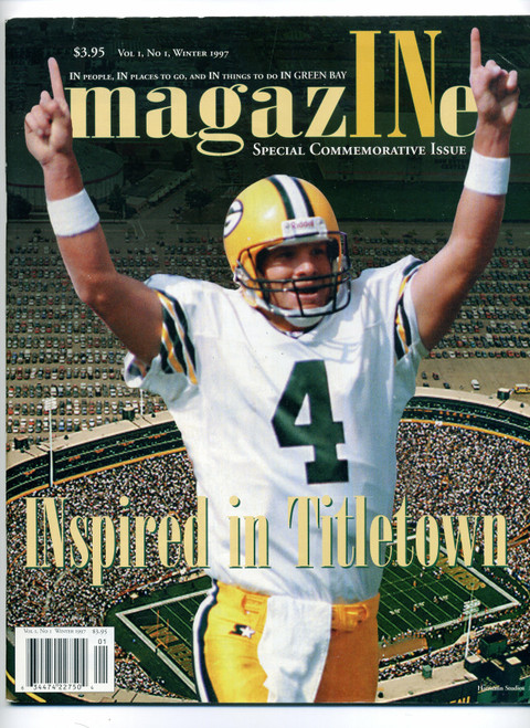 IN Magazine Vol. 1 No. 1 Winter 1997 Titletown Brett Favre Cover     M323