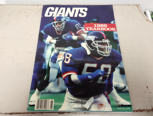 1989 New York Giants Football Yearbook Lawrence Taylor Carl Banks    M351