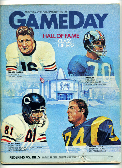 GAMEDAY Magazine August 27 1982 Washington Redskins vs Buffalo Bills   M371