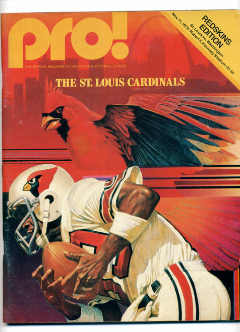 Pro! Magazine November 11, 1979  St. Louis vs Washington  Theismann  M380