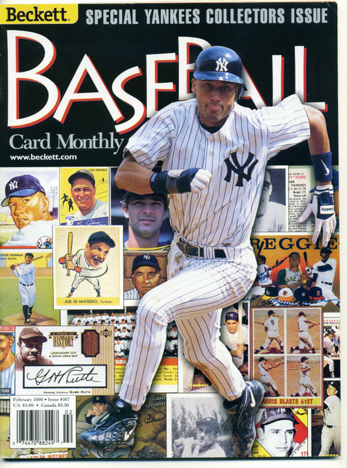 Beckett Baseball Magazine #167 February 1999 Yankees Issue Derek Jeter     M384