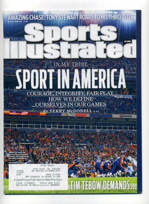 Sports Illustrated November 28, 2011 Sport In America Tim Tebow    M388