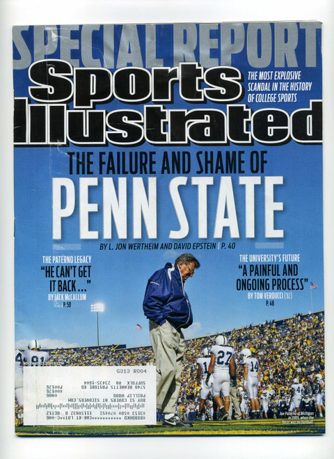 Sports Illustrated November 21, 2011 Joe Paterno Penn State Joe Frazier     M389