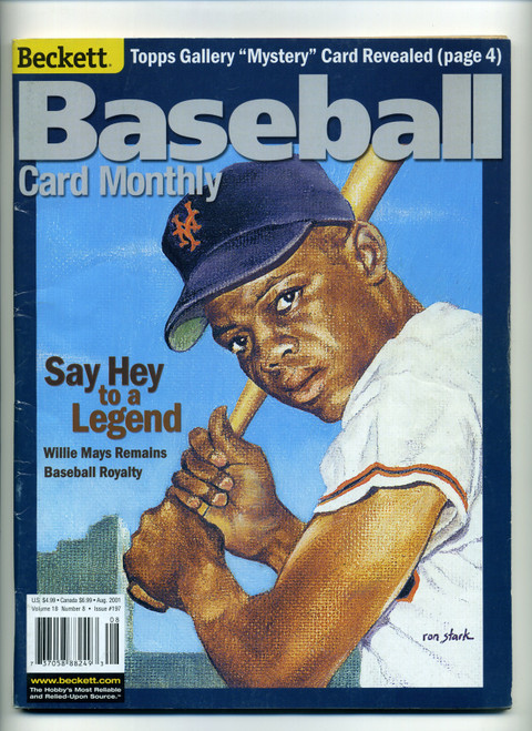 Beckett Baseball Magazine #197 August 2001 Willie Mays Cover    M418