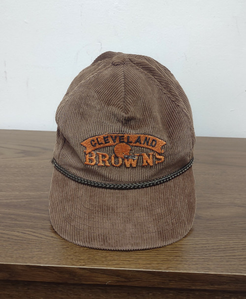 Vintage Young An Courduroy Hat Cap CLEVELAND BROWNS One Size Adjustable