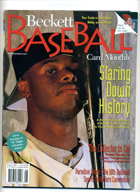 Beckett Baseball Magazine #149 August 1997 Ken Griffey Jr. Cover   M453