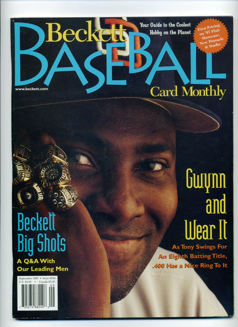 Beckett Baseball Magazine #150 September 1997 Tony Gwynn Cover   M464