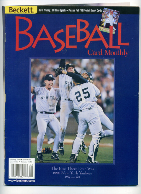 Beckett Baseball Magazine #166 January 1999 New York Yankees Champions M468