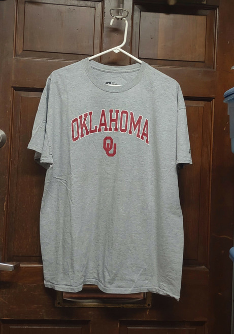 Russell Gray University of Oklahoma OU Sooners T-Shirt Men's Size  2XL (50-52)