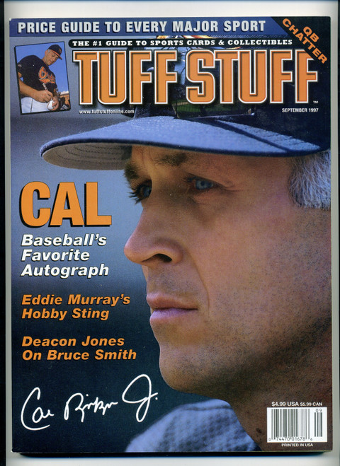 Tuff Stuff September 1997 Magazine Price Guide Cal Ripken Jr Cover M478