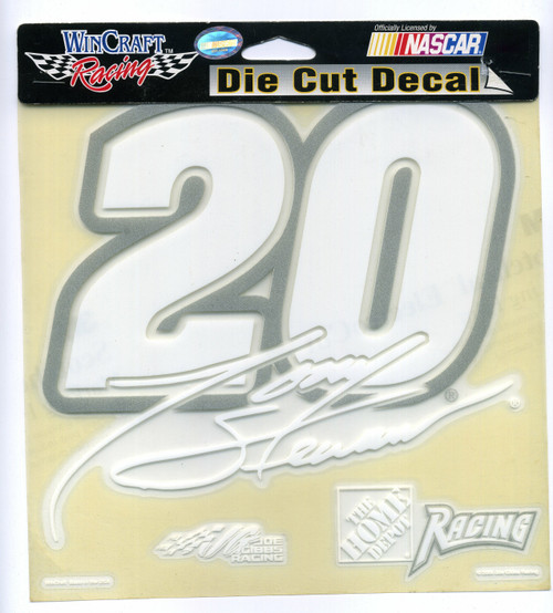 WinCraft Racing Die Cut Decal Sticker Tony Stewart #20 Home Depot 8"