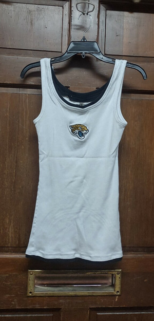 NFL Team Apparel Women's Sleepwear Tank Top White Size L Jacksonville Jaguars