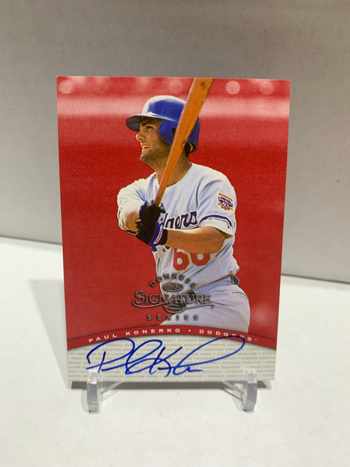 Paul Konerko 1997 Donruss Signature Series Millenium Marks Auto 807/1000 Los Angeles Dodgers Paul Konerko 1997 Donruss Signature Series Millenium Marks Auto 807/1000 Los Angeles Dodgers