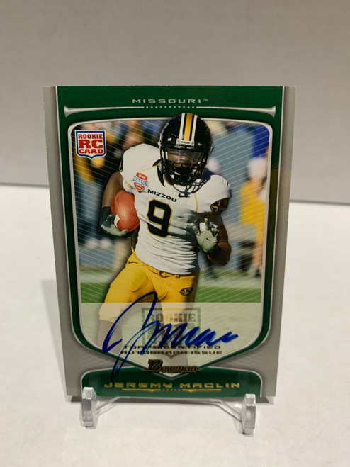 Jeremy Maclin 2009 Bowman Draft Picks Rookie Auto #135 Rookie Auto #'d /50