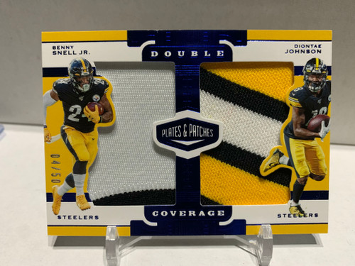2019 Plates & Patches Benny Snell Jr Diontae Johnson Double Coverage Patch /50