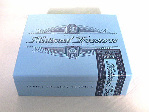 2017 Panini National Treasures NT Baseball Trading Cards Empty Cedar Cigar Box