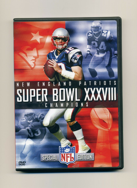 Official Super Bowl XXXVIII 38 New England Patriots Champions (DVD, 2004)