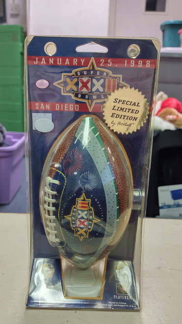 Vtg Fotoball 1998 San Diego Limited Edition Super Bowl XXXII 32 Mini Football