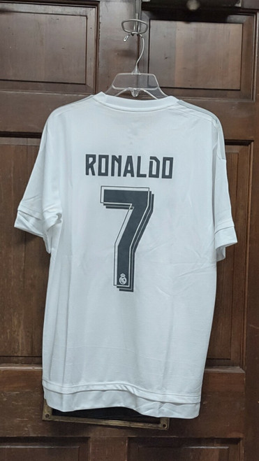 Adidas Ronaldo #7 Real Madrid Home Jersey & Shorts Fly Emirates Men’s Size L NWT