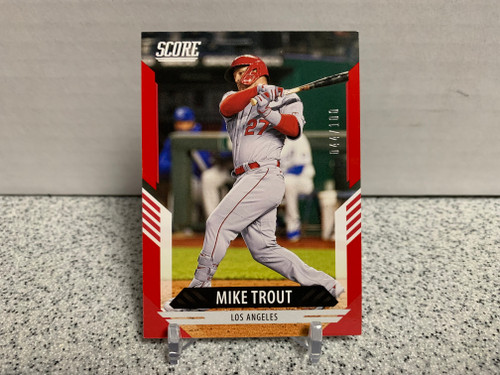 Mike Trout 2021 Panini Chronicles Score Red /100 #9