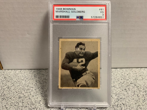 Marshall Goldberg PSA 3 1948 Bowman #81 Short Print Chicago Cardinals RARE