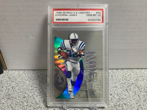 Edgerrin James 1999 Skybox E-X Century RC #69 PSA 10 GEM MINT HOF