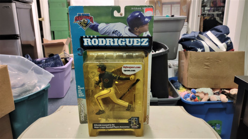2000 McFarlane Sportspick Big League Series 1 Alex Rodriguez Blue Jsy Variant f7